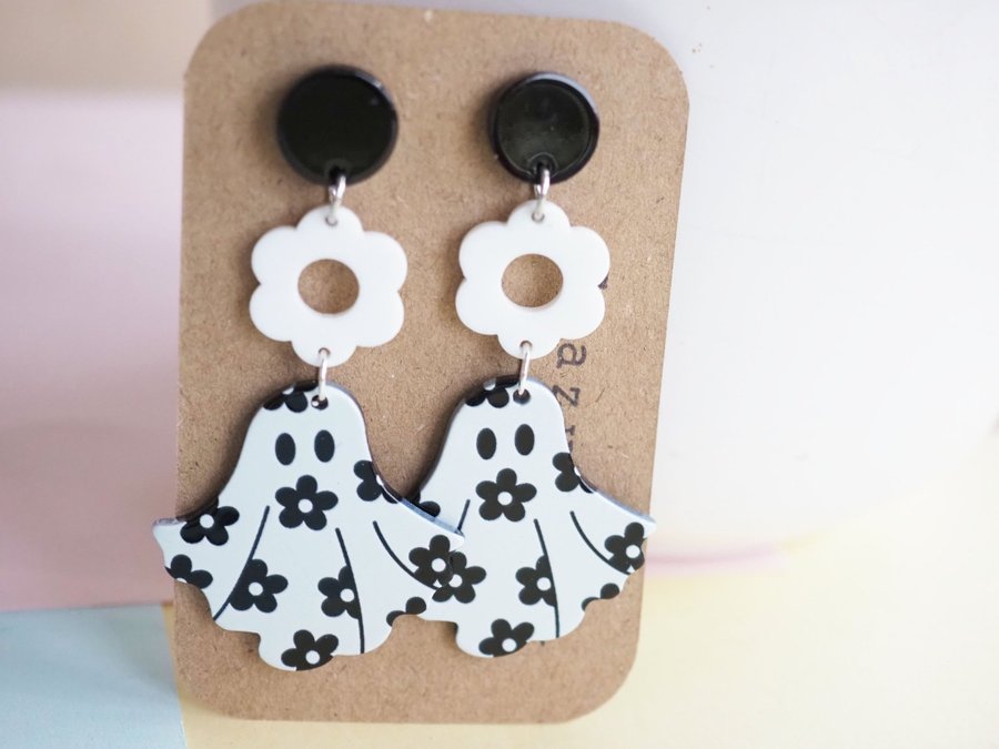 Halloween ghost earring - Halloween earrings