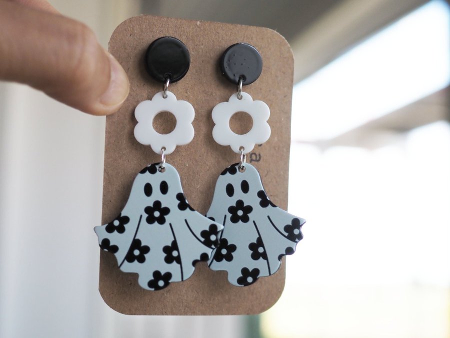 Halloween ghost earring - Halloween earrings