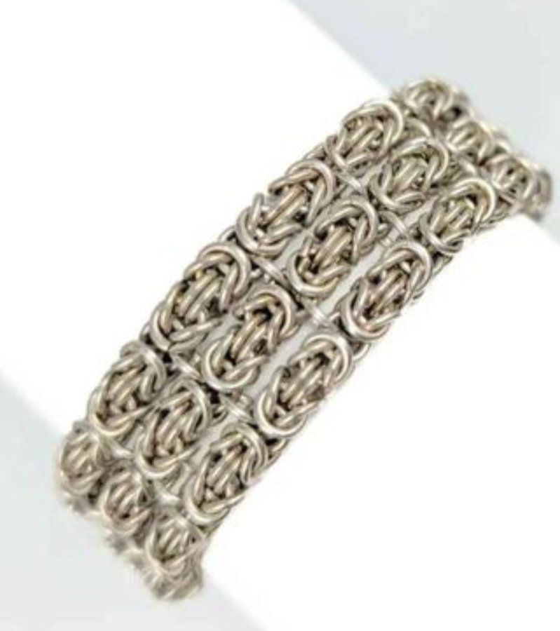 DROTTNINGLÄNK silver armband -Vintage