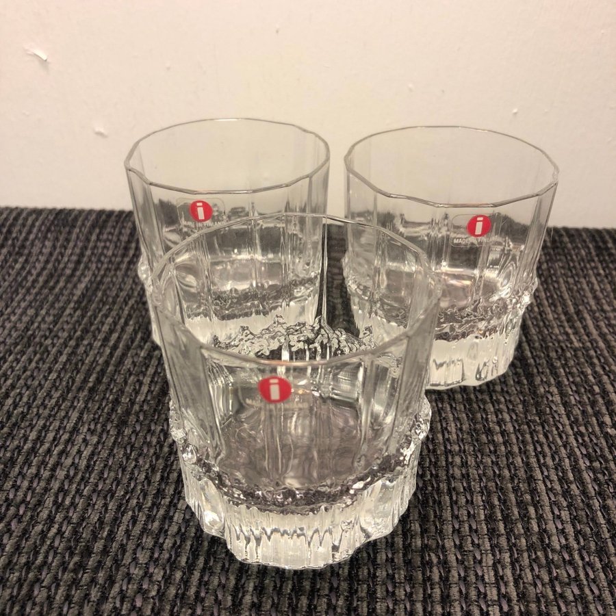 8 st Iittala - Whiskyglas - Glas - Pallas