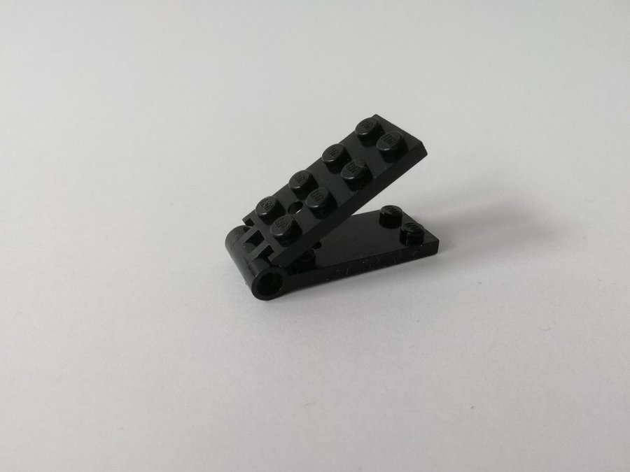 Lego - hinge - ledad - 2x4 - part 3149a - svart