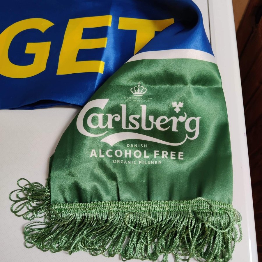 Carlsberg halsduk 'En del av laget' supporterhalsduk i silke