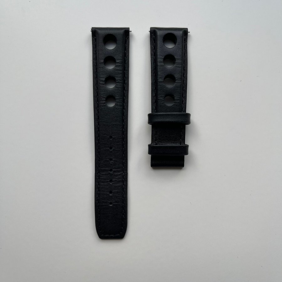 Tissot Official Black Leather Strap Lugs 20 mm