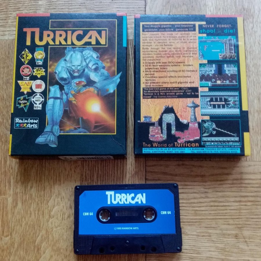 Turrican (Rainbow Arts) ->TESTAD<- Commodore 64 / C64 Spel