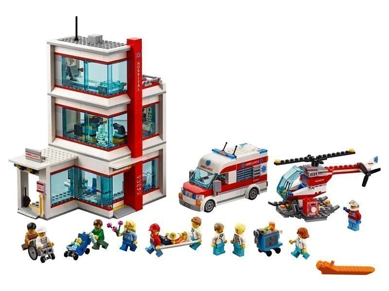 LEGO 60204 City Town LEGO® City Sjukhus,(Antal delar 861),år 2018.