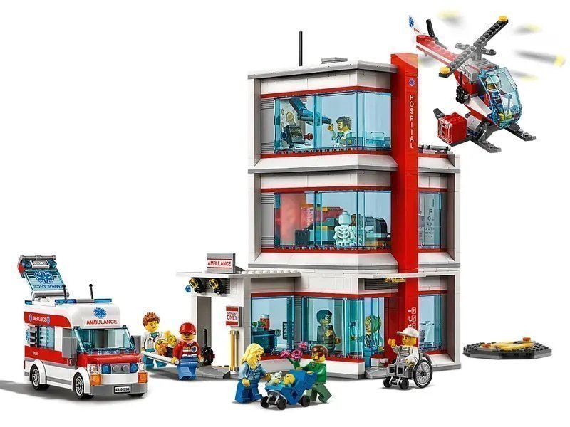 LEGO 60204 City Town LEGO® City Sjukhus,(Antal delar 861),år 2018.