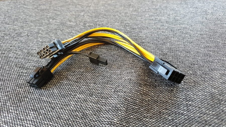 PCIe splitter 8 pin till 2x8(6+2) pin