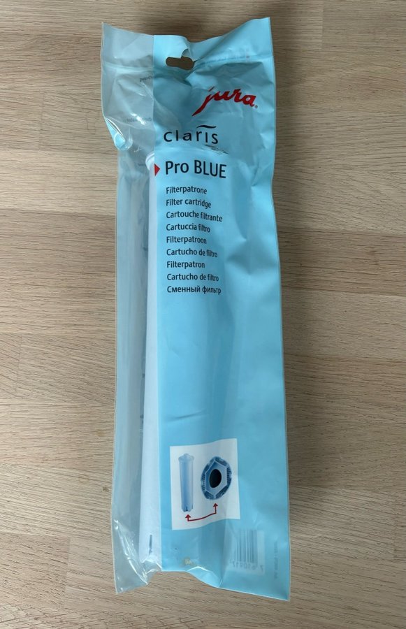 Filterpatron CLARIS Pro Blue till Jura helautomatiska kaffemaskiner