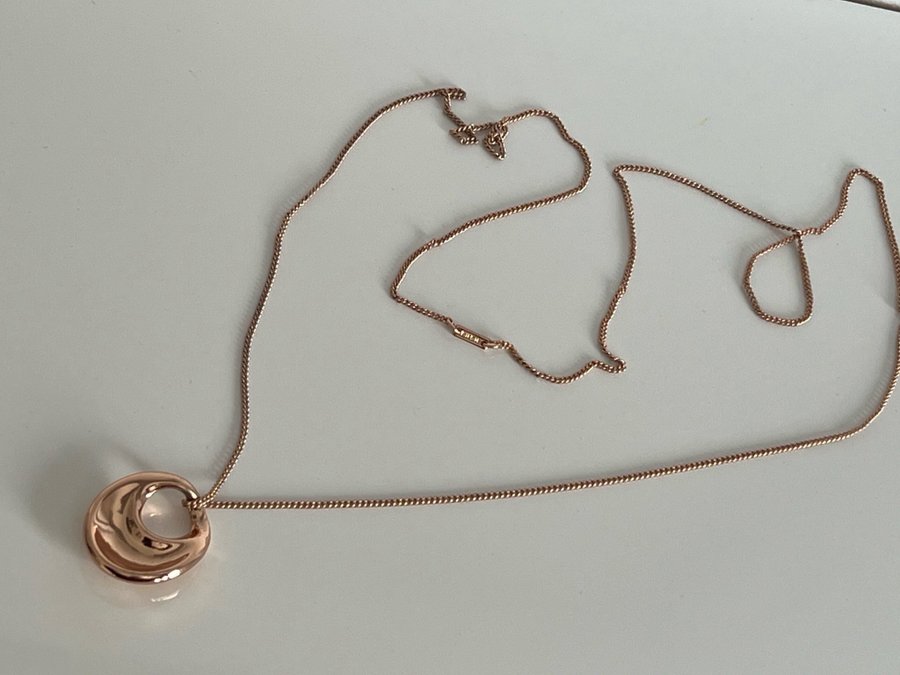 Pilgrim långt halsband Rosé