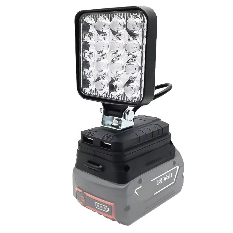 Portabel LED Spotlight för Bosch 18V Batteri - Sladdlös 4-tums Arbetslampa