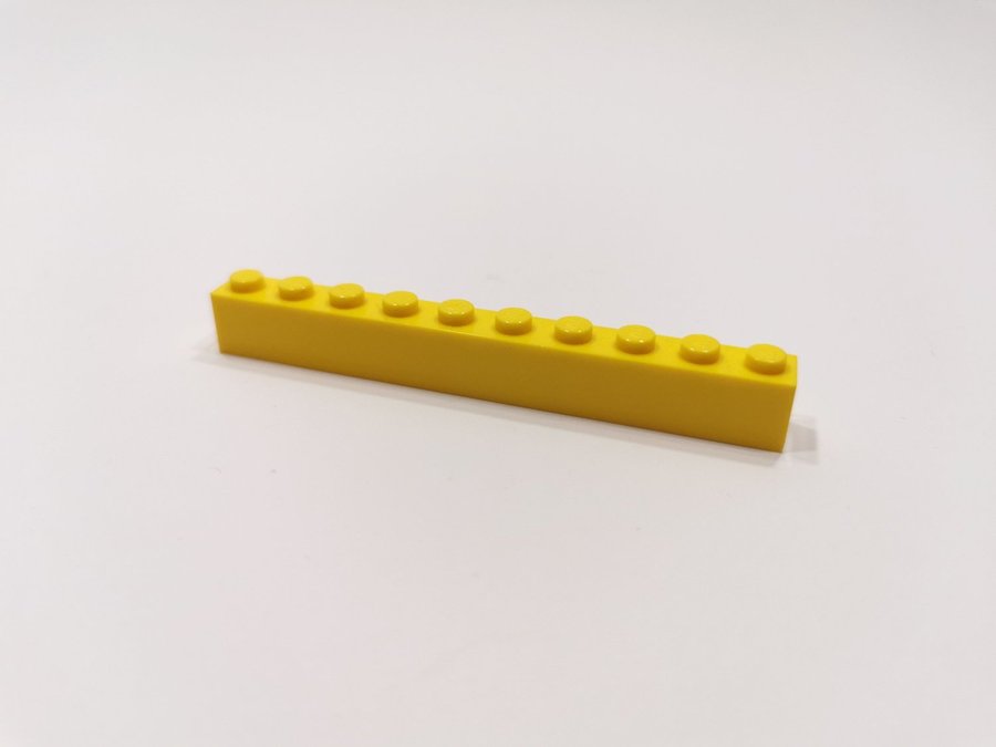 Lego - brick - bas - 1x10 - part 6111 - gul