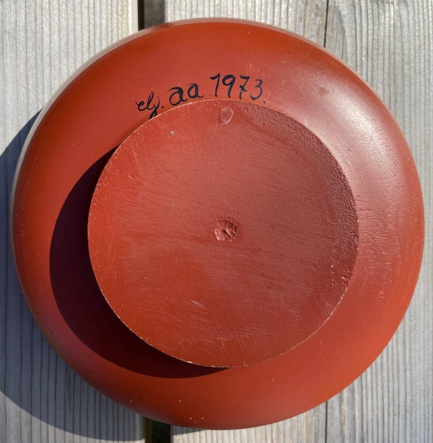 Rosemalt bolle, rosemaling, ølbolle, trebolle fra Telemark, Norge fra 1973