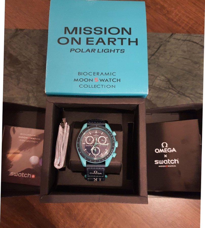 Moonswatch Omega x Swatch Mission on Earth Polar Lights