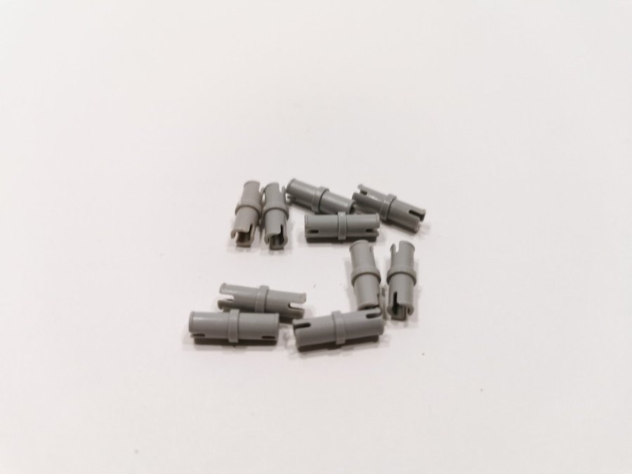 Lego - technic - fästanordning - pin - part 3673 - 10st - ljusgrå (bluish)