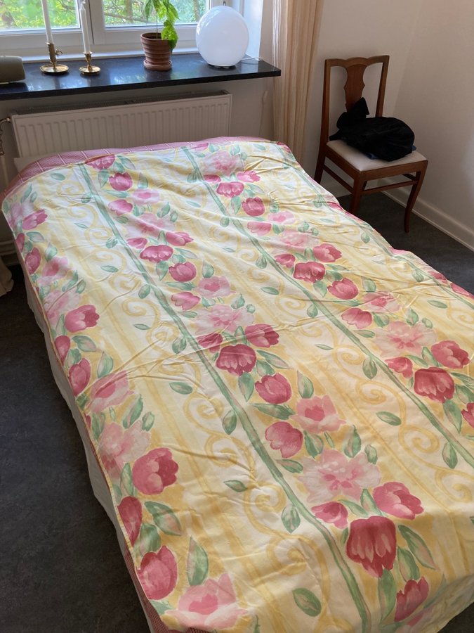 Retro franska sängkläder bäddset påslakanset med blommönster tulpan