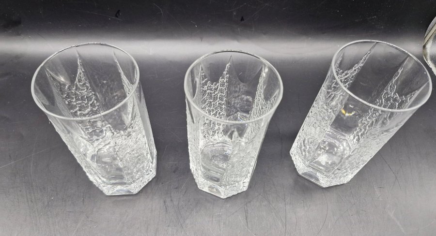 Kalinka - 3 highball glas - Grogglas - iittala - Timo Sarpaneva - Fint skick