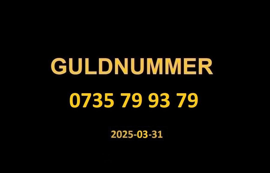 0735 79 93 79 GULDNUMMER mobilnummer telefonnummer kontantkort nummer guld