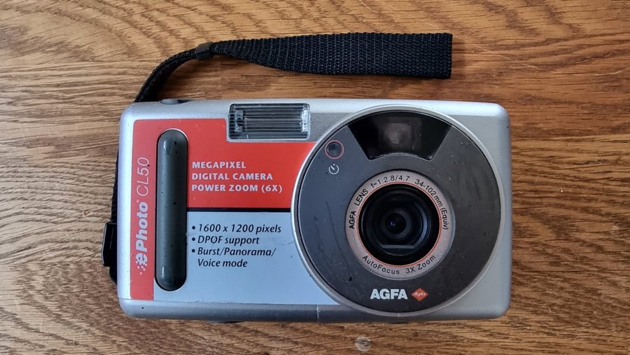 Agfa ePhoto CL50 Digitalkamera Med Förvarningsväska