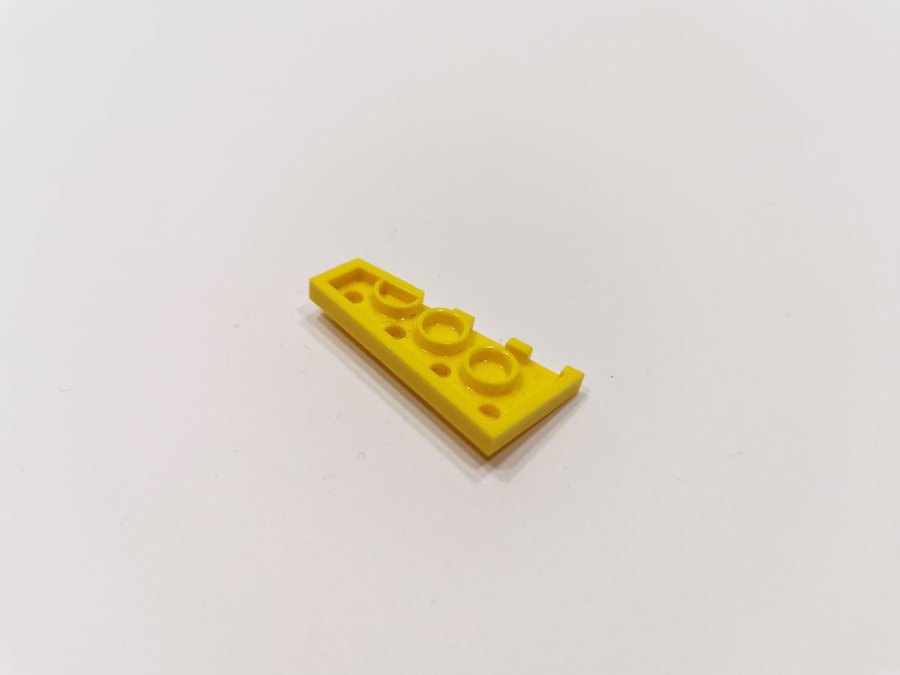 Lego - wedge - vinge - plate - vänster - 4x2 - part 41770 - gul