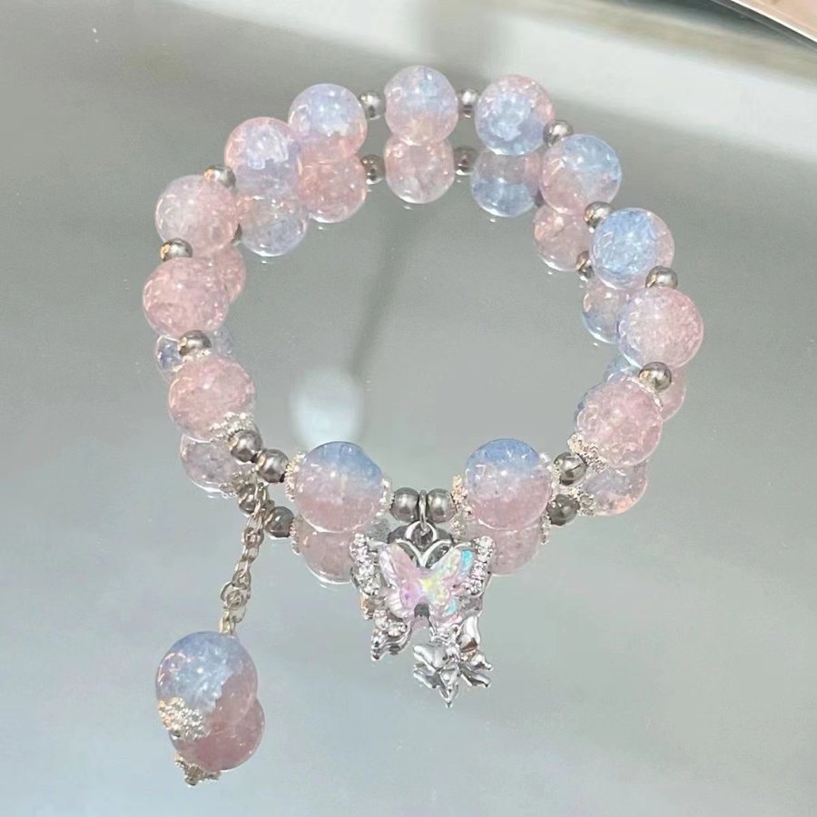 Butterfly beaded bracelet