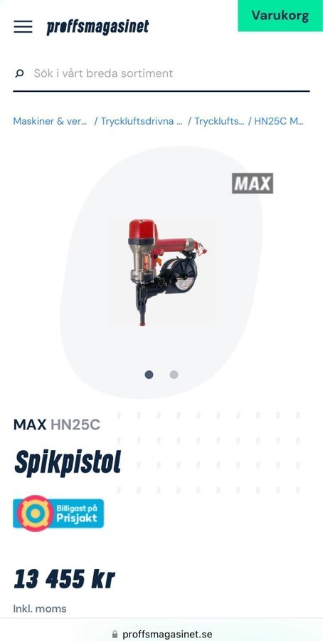 Spikpistol MAX HN25C