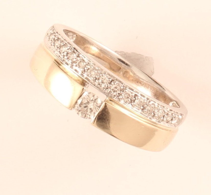 Ring m 16 Dia 18k 6,4g