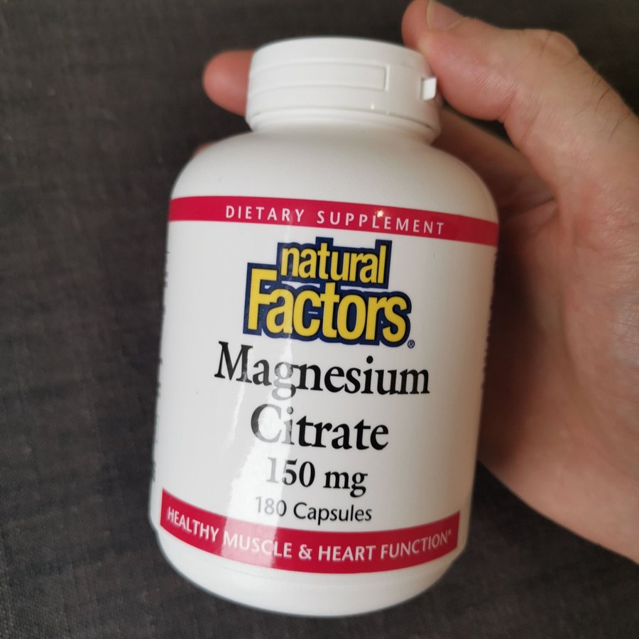 Magnesium Citrate 150 mg 180 kapslar