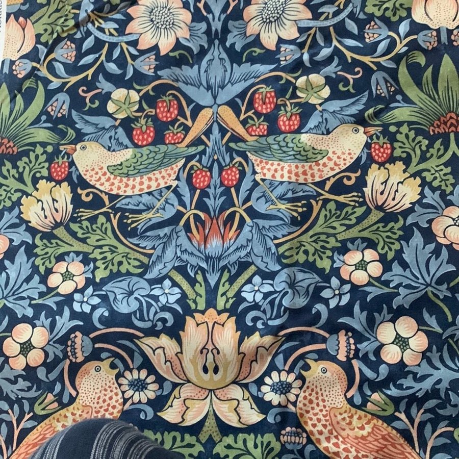 william morris "strawberry thief" 50x 137cm vaxad