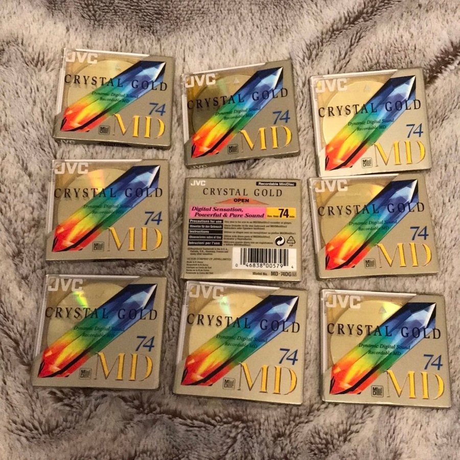 9 st JVC Crystal Gold Collection 74 min MiniDisc