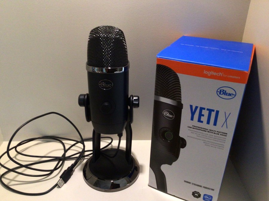 Blue Yeti X USB-mikrofon ny i förpackning!