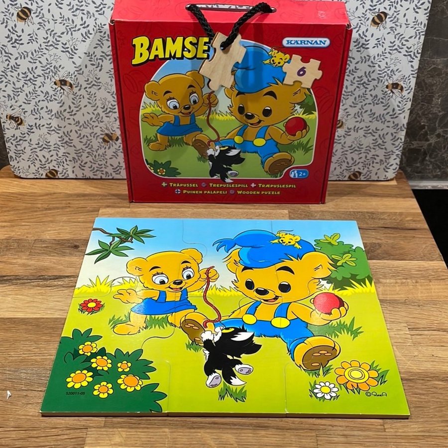 Bamse Träpussel 6 bitar från Kärnan