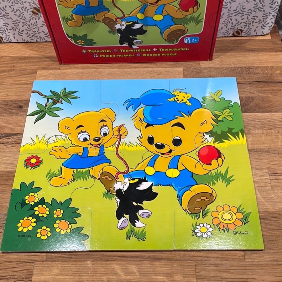 Bamse Träpussel 6 bitar från Kärnan