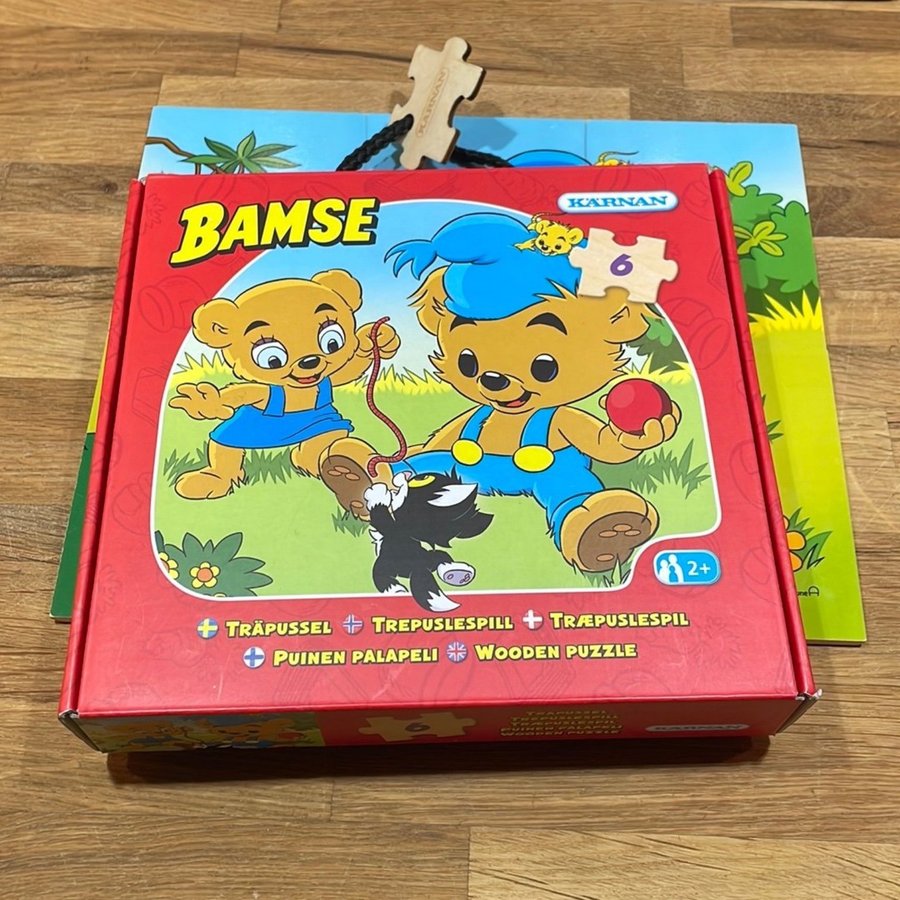 Bamse Träpussel 6 bitar från Kärnan