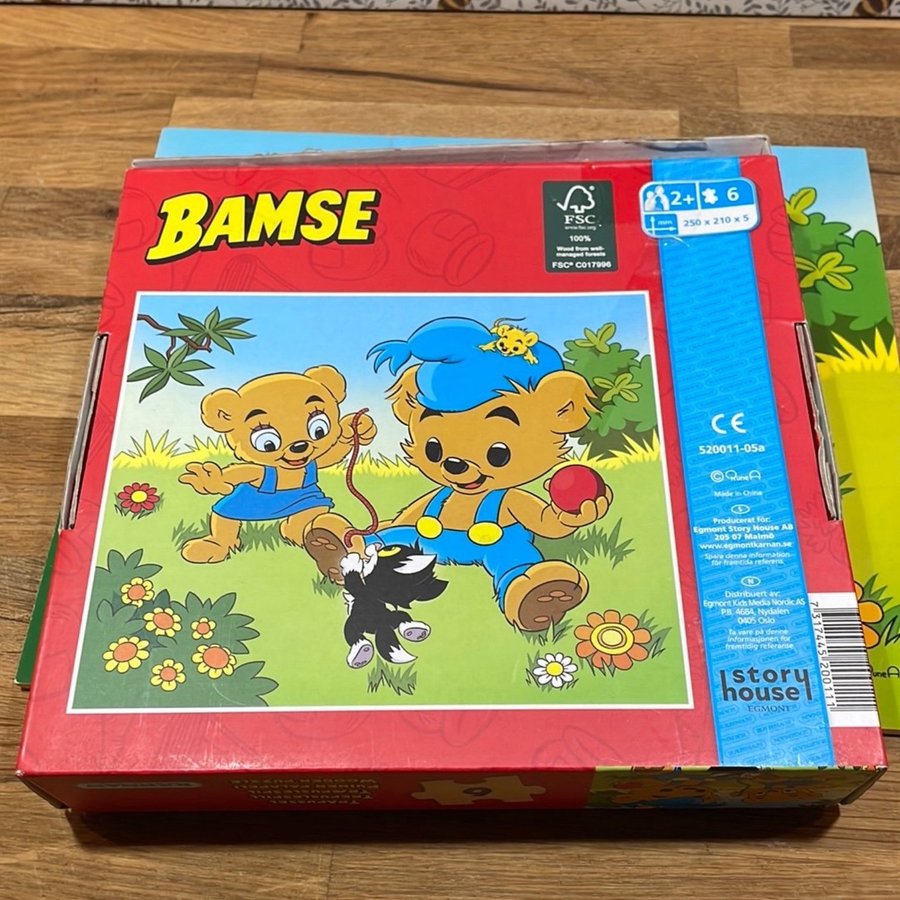 Bamse Träpussel 6 bitar från Kärnan