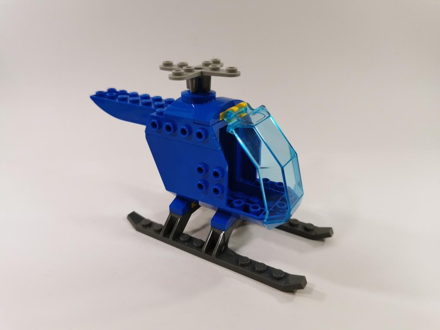 Lego - fordon - helikopter - blå