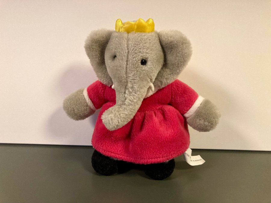 Babar Plyschfigur - Celeste. Gose-/ mjukdjur, prinsessa, elefant, klänning, barn