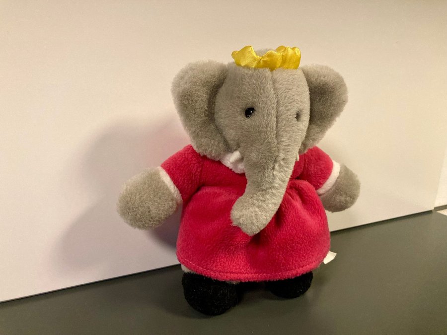 Babar Plyschfigur - Celeste. Gose-/ mjukdjur, prinsessa, elefant, klänning, barn