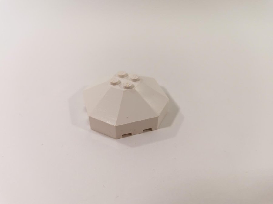 Lego - kupol - space - 6x6 - part 2418a - vit