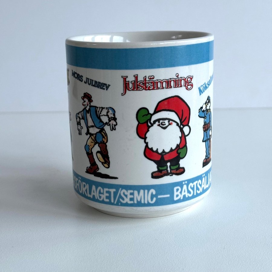 Mugg från Jultidningsförlaget (1980-/1990-tal, nostalgi, vintage, retro)