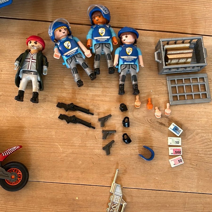 Playmobil 9371 Pengatransport med skurkmotorcykel