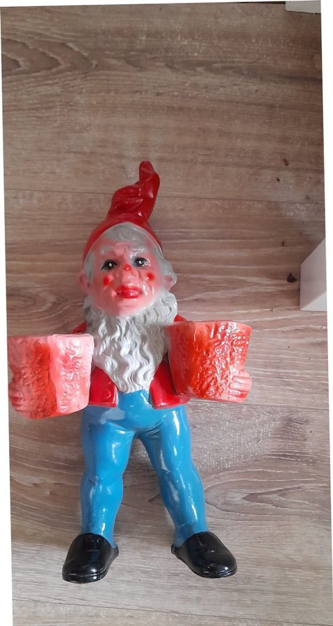 Tomte i terrakotta 50-60 tal