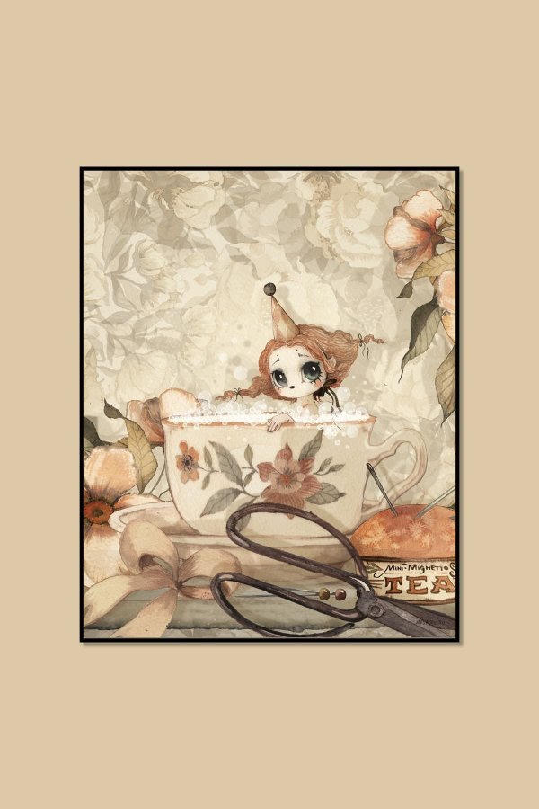 Ny Mrs Mighetto Poster - The Tea Bath i original förpackning || Limited Edition