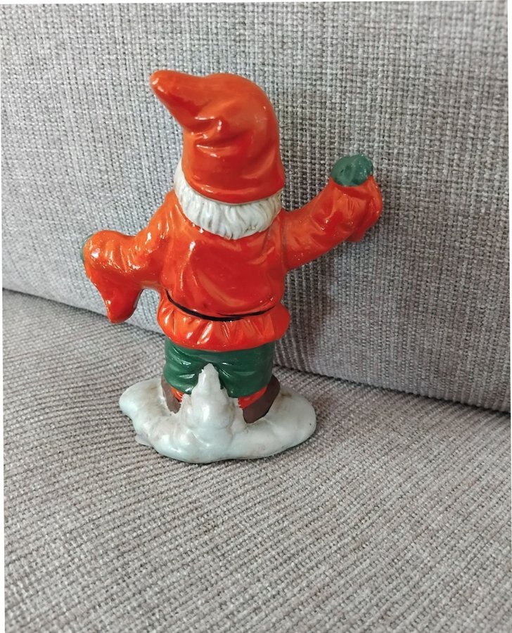 Jultomte med banderoll God Jul