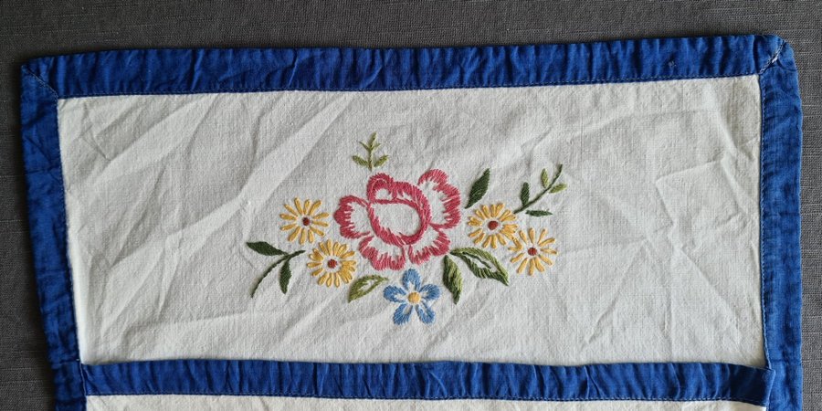 Vintage broderad väggbonad för papper påsar kork snören