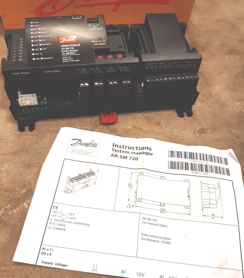 Ny Danfoss komplett system manager AK-SM 720