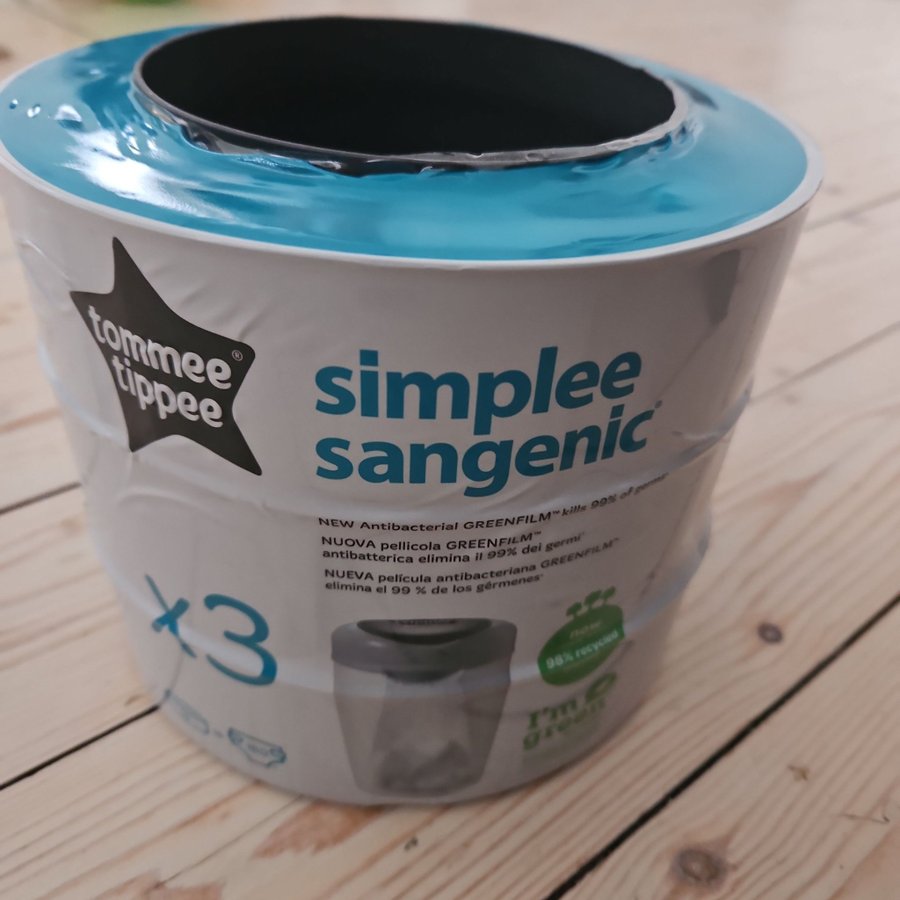 18 st Blöjpåsar, tommee tippee, simplee sangenic