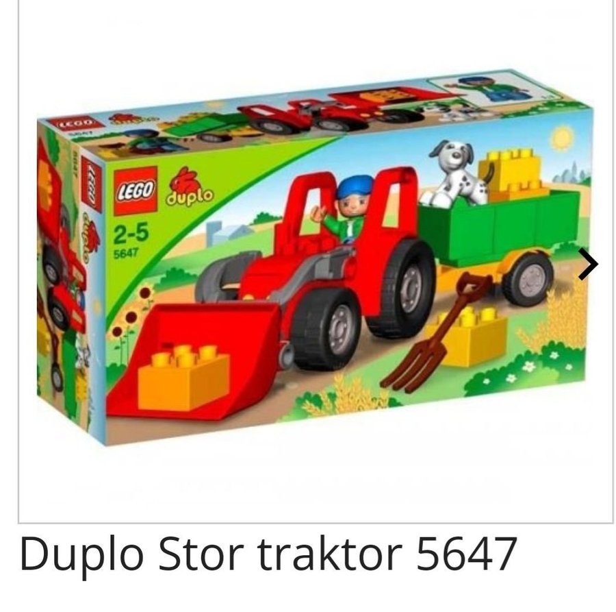 Lego Duplo Stor Traktor 5647