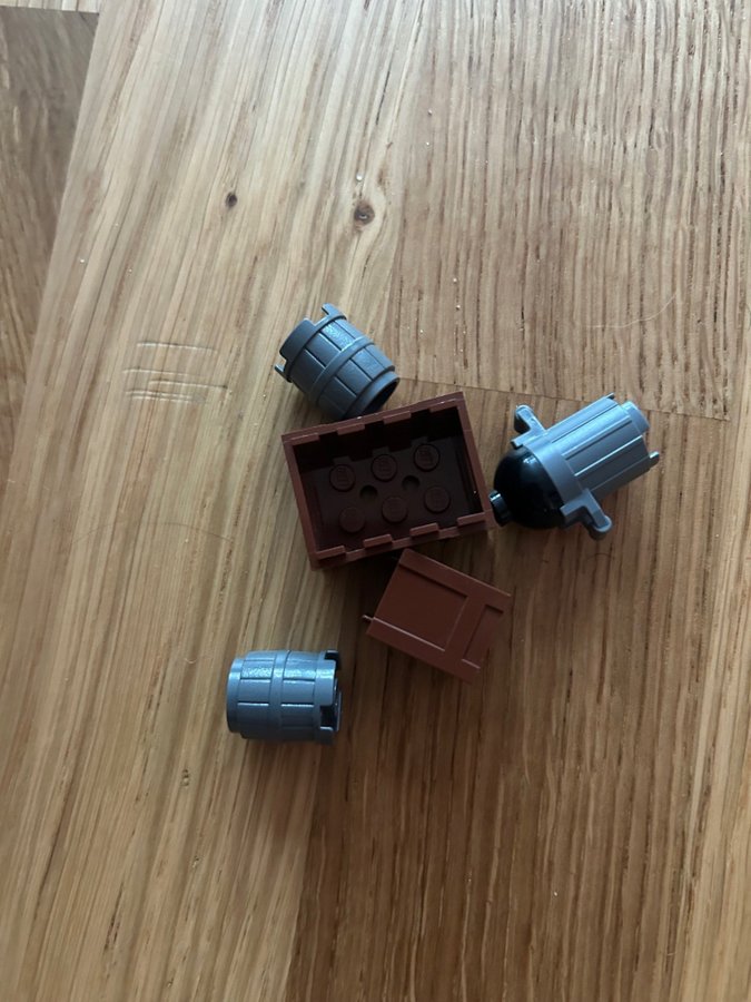 Lego 5st Blandade bitar: crates barrels och soptunna