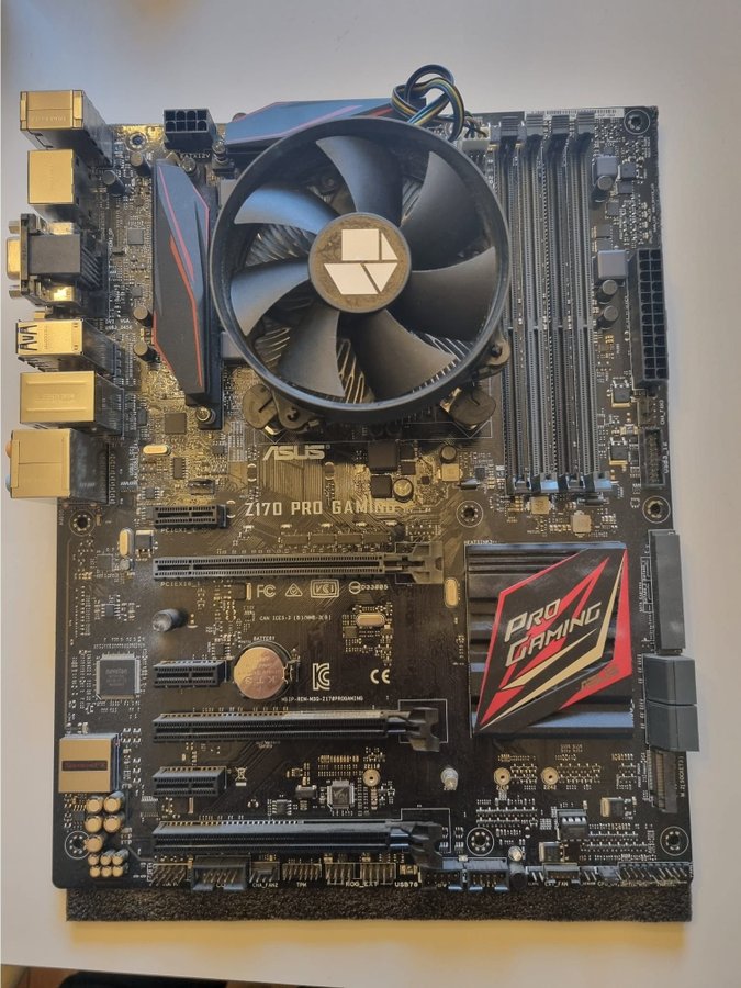 ASUS Z170 Pro Gaming Moderkort + Intel i7-6700k