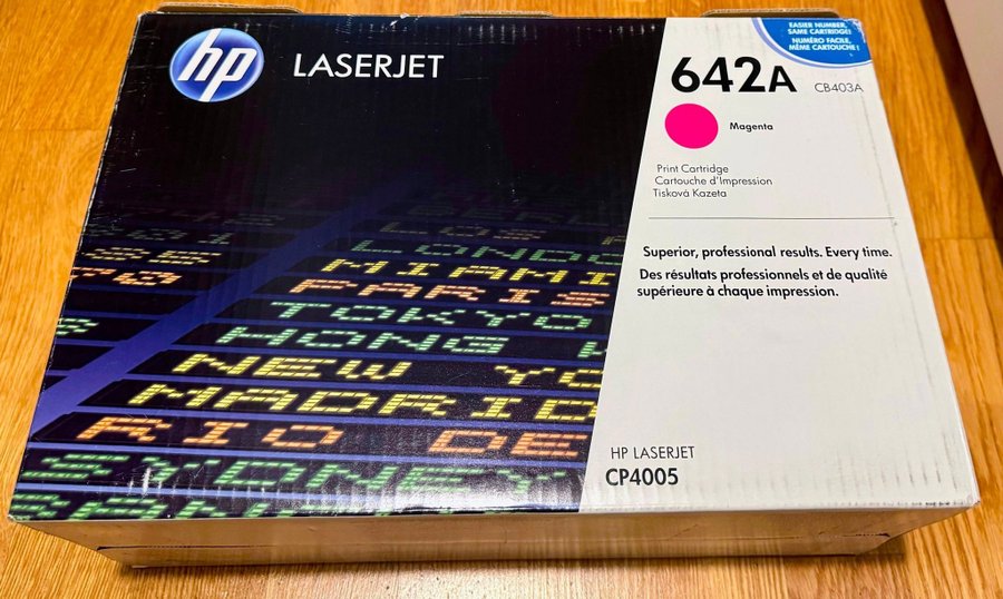 HP LaserJet CP4005 lasertoner 642A, CB403A Magenta